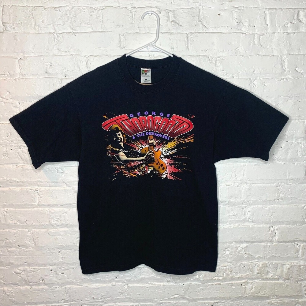 George Thorogood 20 Years of Rockin My Life Away T Shirt Size‎ Large Band Tee